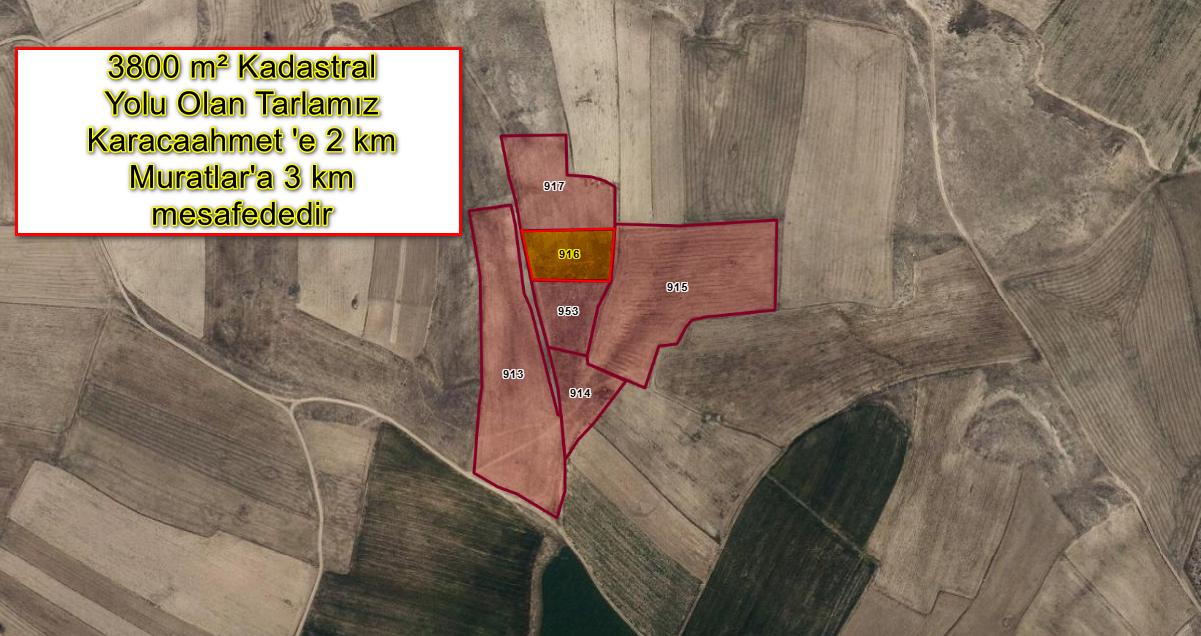Plaza'dan İhsaniye'de Kadastral Yolu Olan Fırsat Tarla - Resim 5