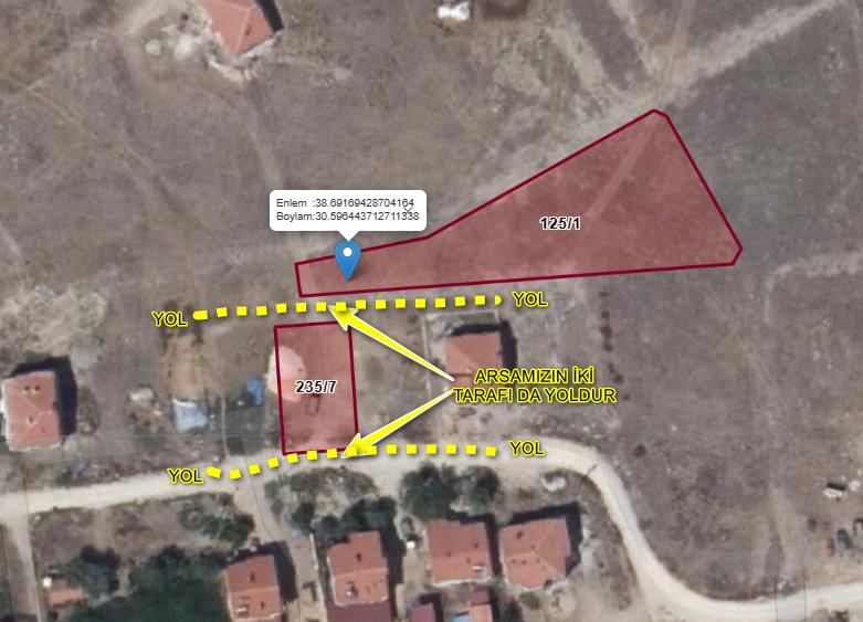 Plaza Emlak'tan Salar'da  2 tarafı yol olan fırsat satılık arsa