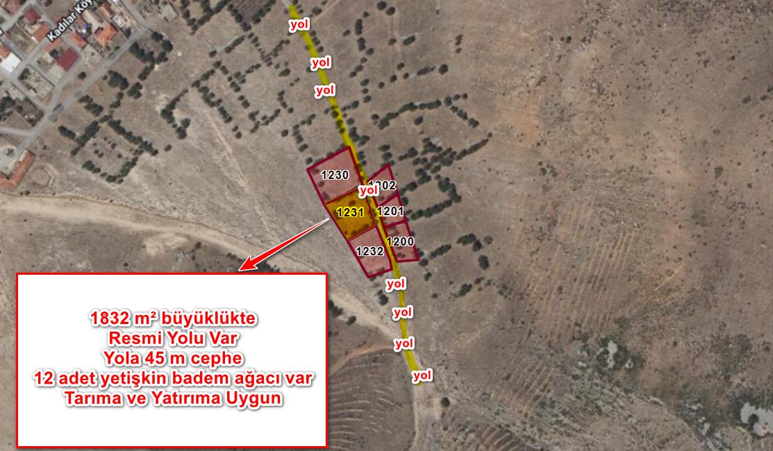 Plaza'dan Acil Satılık Kadastral Yolu Olan Fırsat Tarla - Resim 4